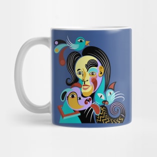 Portrait Abstract Funny Mug